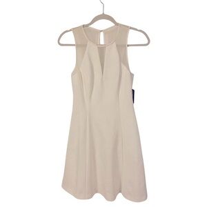 Guess White Illusion Fit & Flare Dress | NWT | Size 4